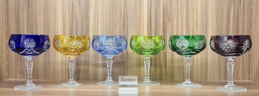 Хрустальные креманки шампанки Joska/Nachtmann серия Schluderstein GDR