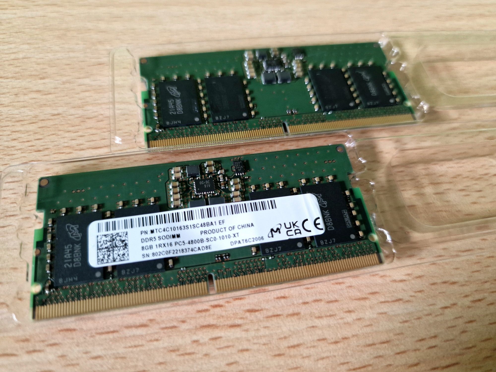 Memória DDR5 RAM 16GB (8GB x2) Portátil