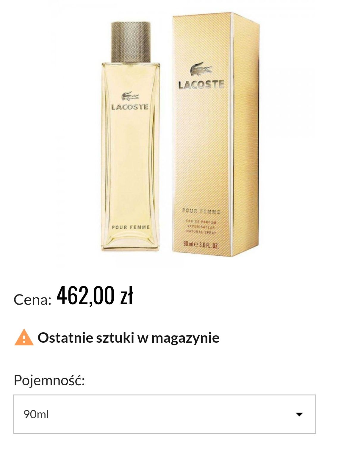 Perfum Lacoste Pour Femme 90 ml