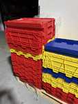 Pojemnik transportowy kurierski magazynowy, zamykany, nowy 60x40x41cm