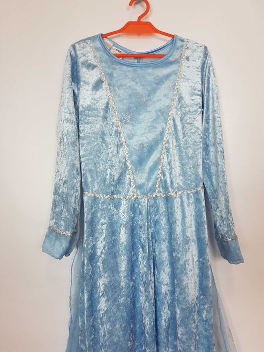 Sukienka przebranie Elsa Kraina Lodu rozmiar 140 cm. GP101