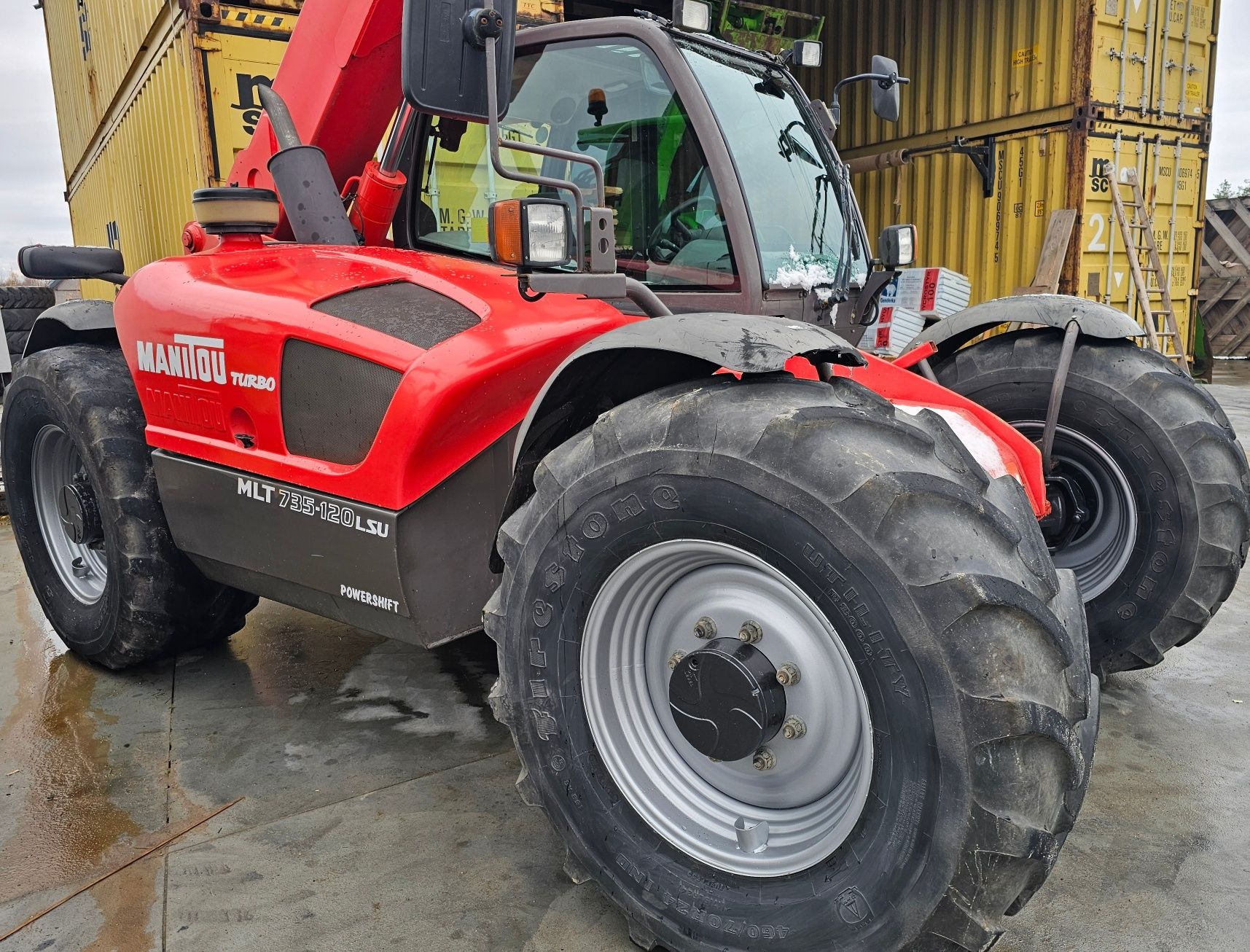 Manitou 735 klima joystick multi ładowarka teleskopowa (JCB) widły