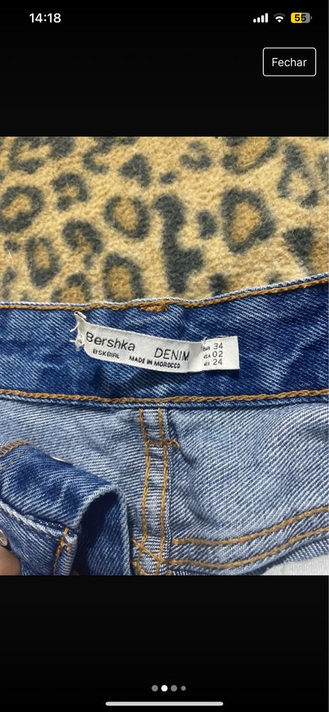 Saia de ganga bershka