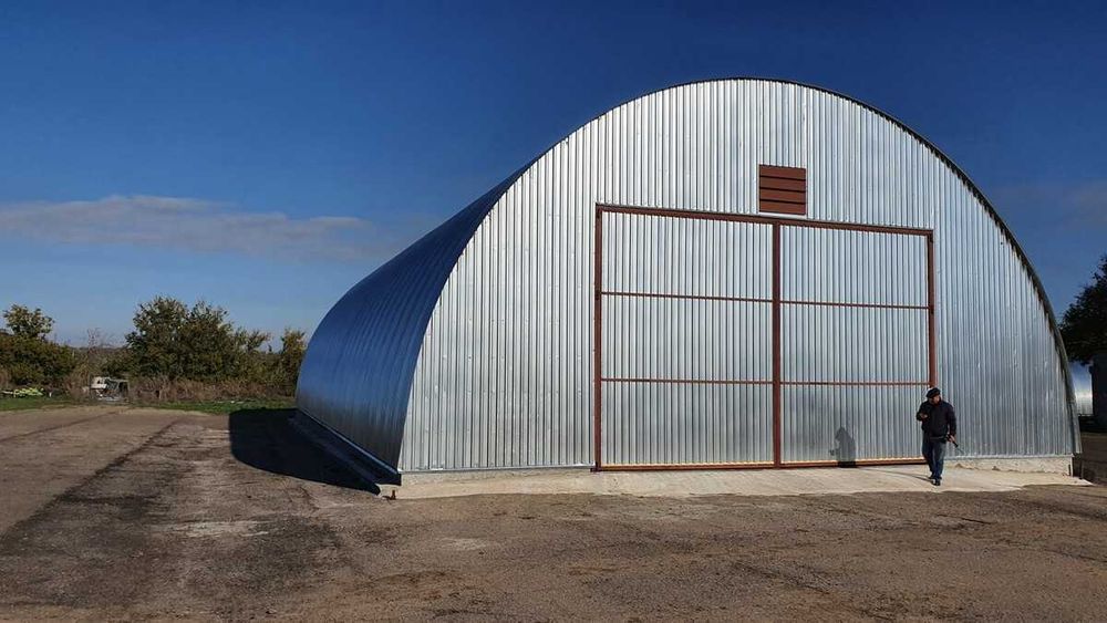 Краща Ціна Якісний Арочний Ангар під ключ. Будівництво зерносховища