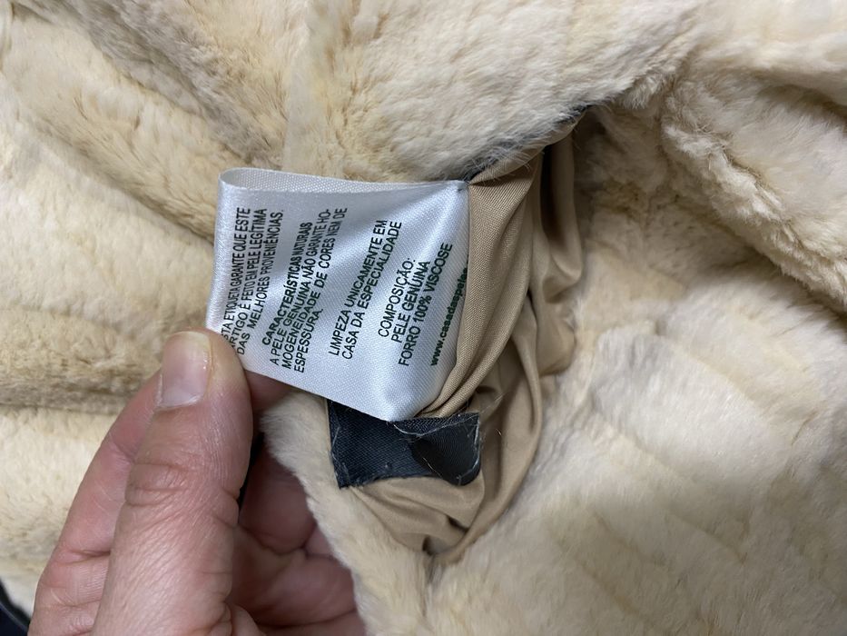 Casaco pêlo coelho reversível