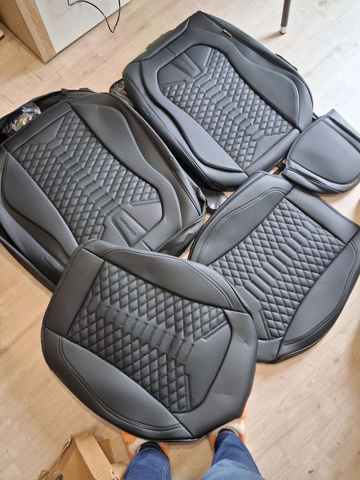 Coverado Uniwersalne pokrowce na siedzenia – wodoodporne Skórzane