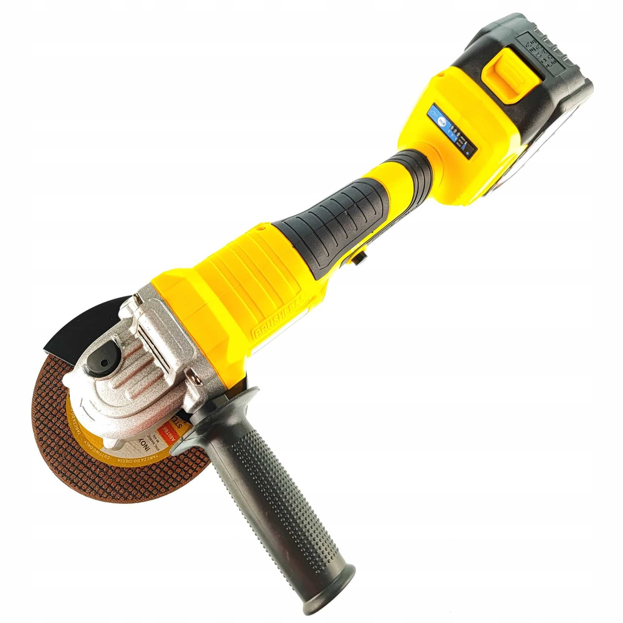 SZLIFIERKA KĄTOWA Akumulatorowa Bezszczotkowa Regulacja 24V 4AH 125mm