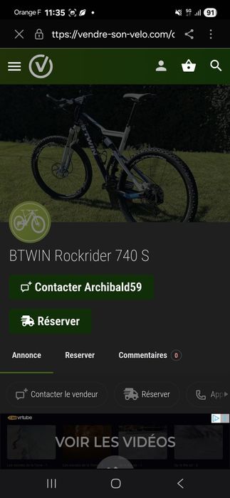 Vtt homen rockrider décathlon