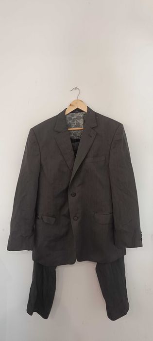 Komplet garniturowy z wełny i jedwabiu 176/108/96 (M) (48) szary Bytom