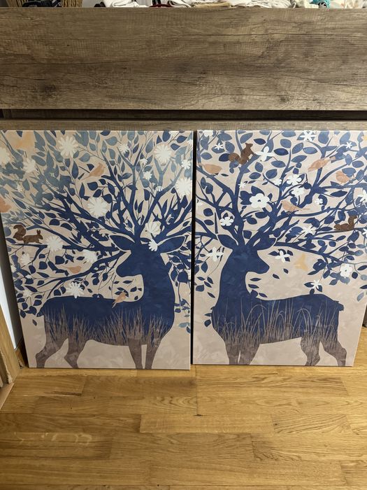 Obrazy kolorowy wzory natura jeleń