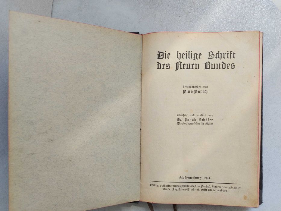 Die heilige Schrift des Neuen Bundes 1934 Pius Parsch Nowy testament