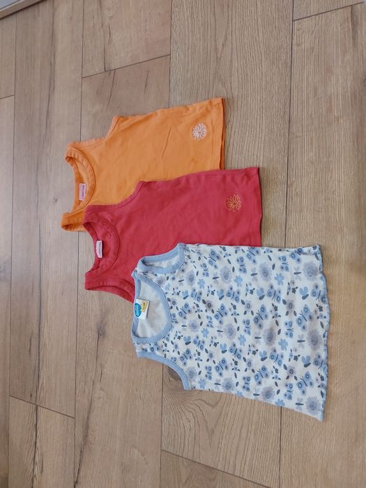 3 bawelniane bluzeczki rozmiar 74