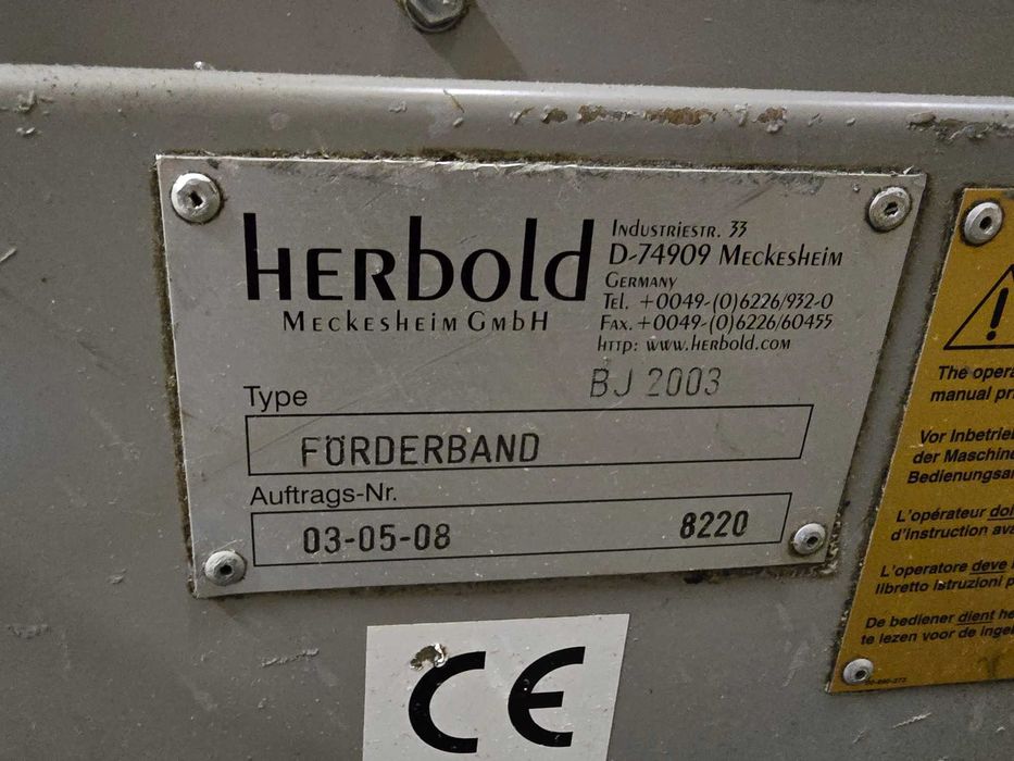 Młyn rozdrabniacz Herbold ML 32/42 moc 18.5kW+taśmociąg+detektor