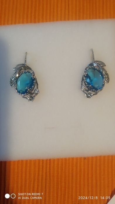Серебро 925. Сережки и кольцо