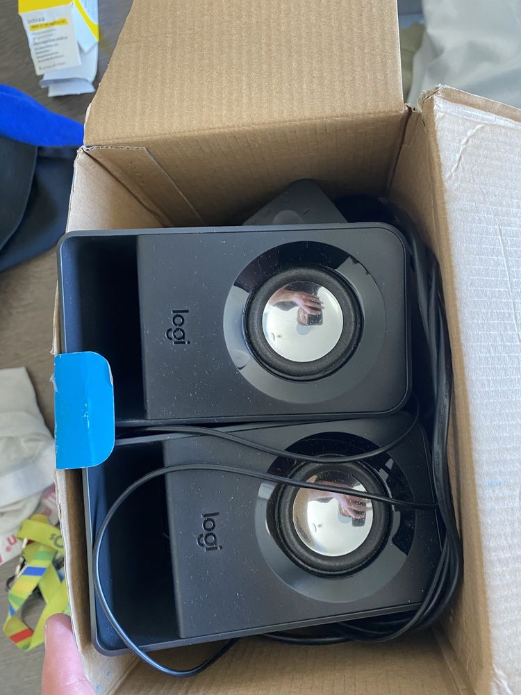 Colunas Logitech com Subwoofer Novas