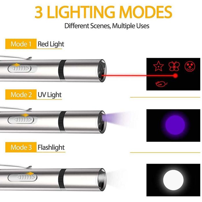 Laser dla kota zabawka 7w1