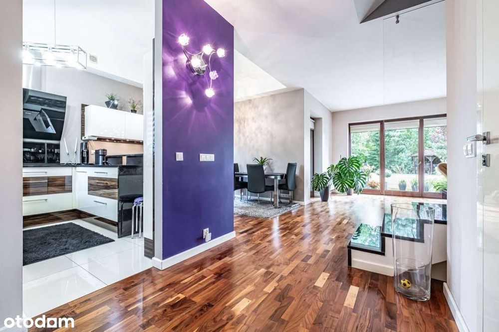 Bliźniak z pięknym, dużym ogrodem