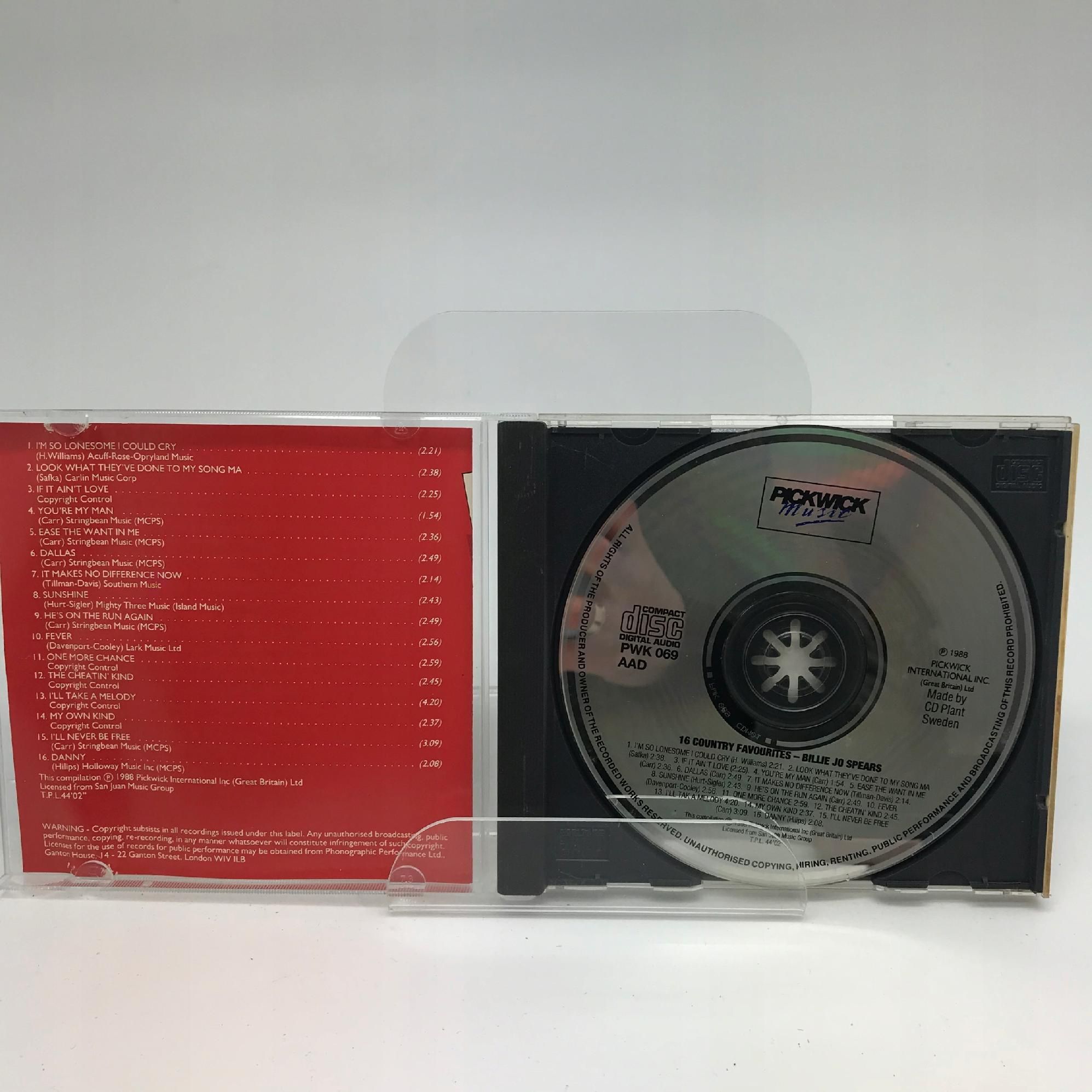 cd - billie jo spears - 16 country favourites