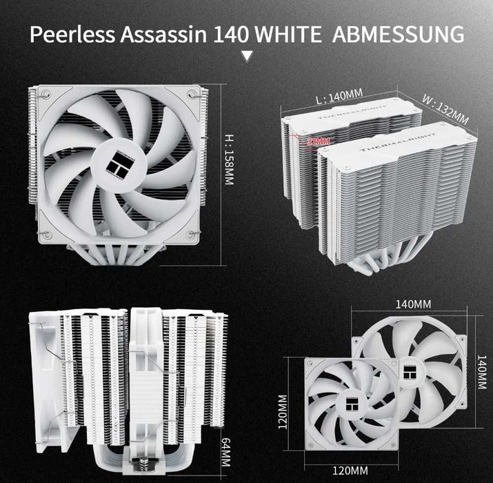 ТОП Кулер Thermalright Peerless Assassin 140 LGA115X/1200/1700 AM4 AM5