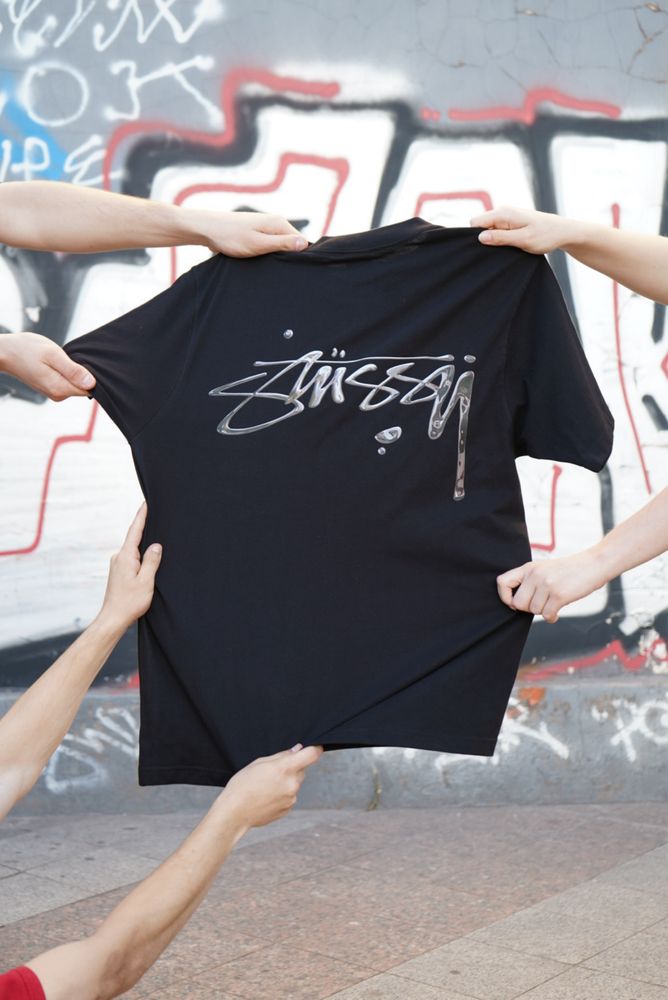 ‼️Акція -25%‼️ Футболки stussy x carhatt oversize плотные