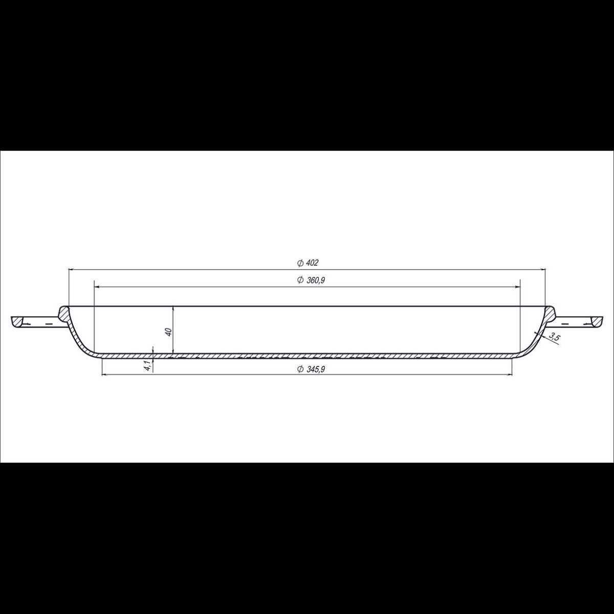Казан 18л, Ø40см, вага 14,32кг з чавунною кришкою-сковородою (V18CP)