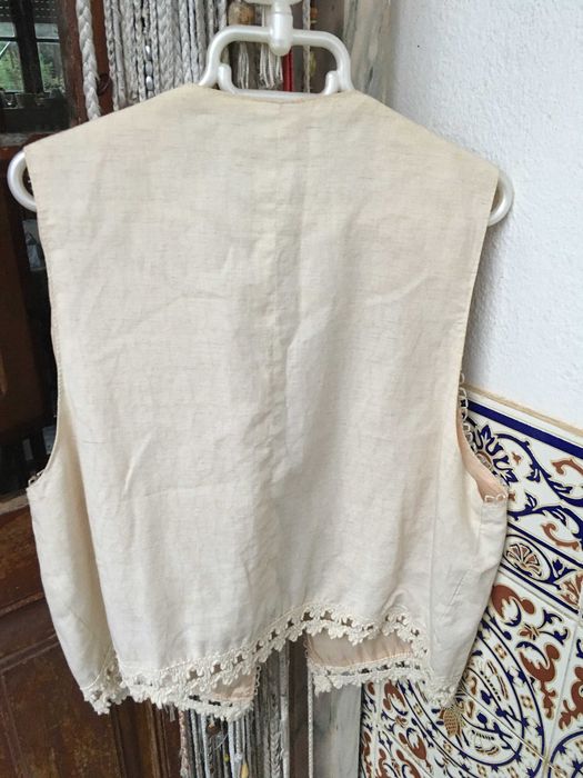 Jaqueta vintage com missangas