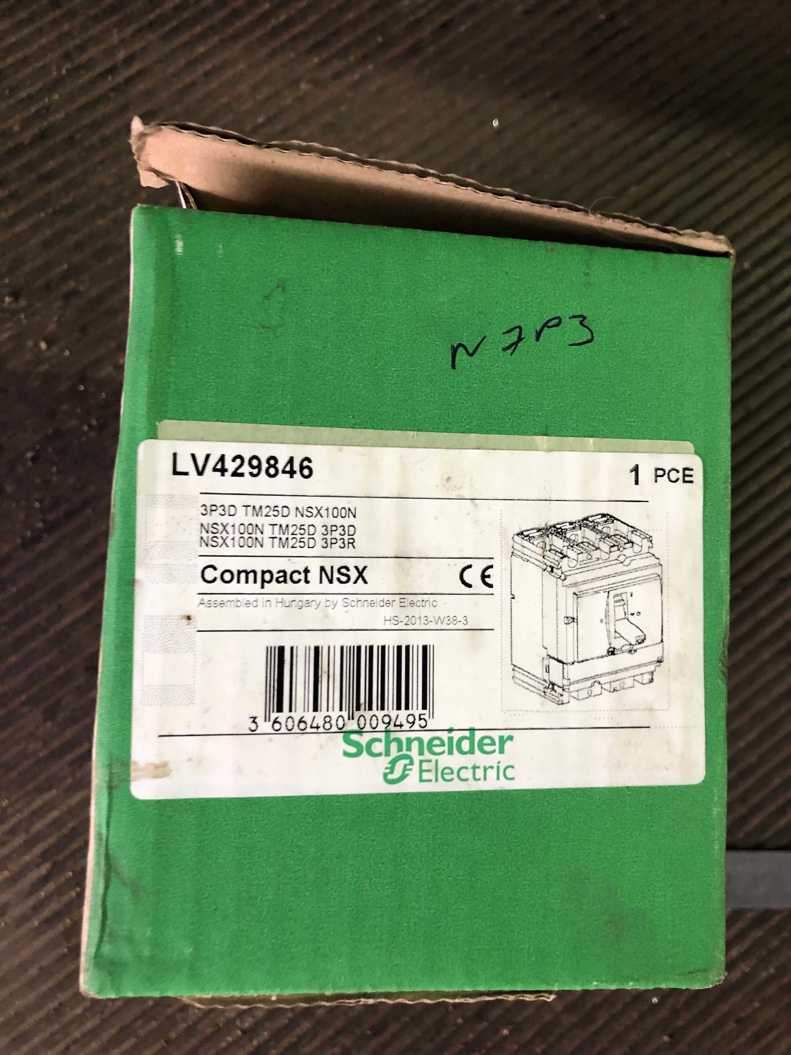 Schneider Compact NSX100N TM25D, 3Р, 25А, 50 кА LV429846