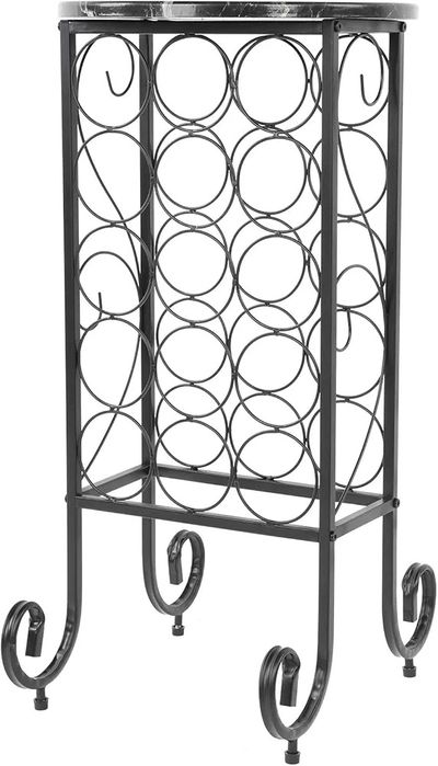 Stojak do przechowywania wina, stolik, 15 win, stylowy