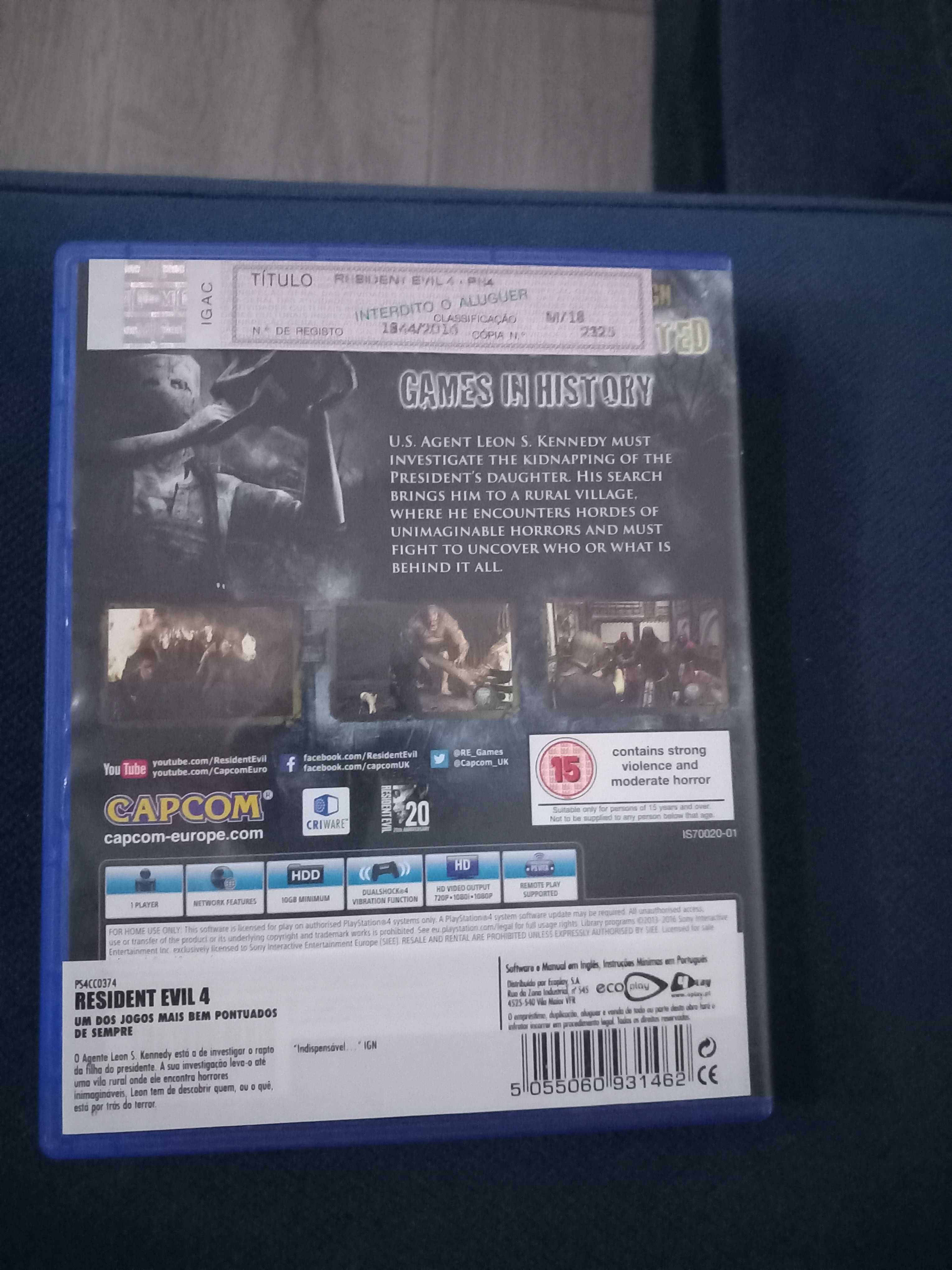 Jogo resident evil 4