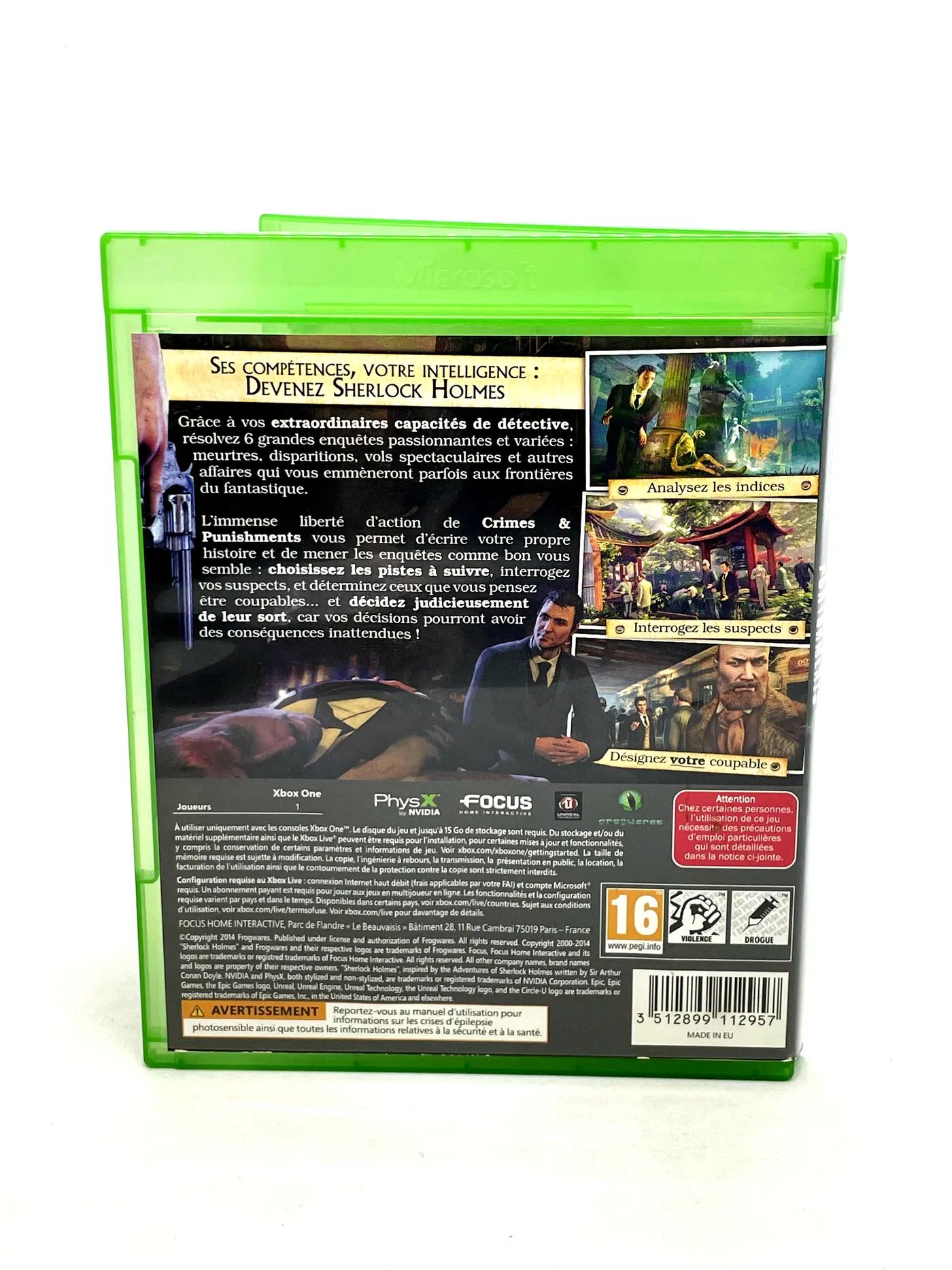 Crimes & Punishment Sherlock Holmes Xbox One Po Angielsku