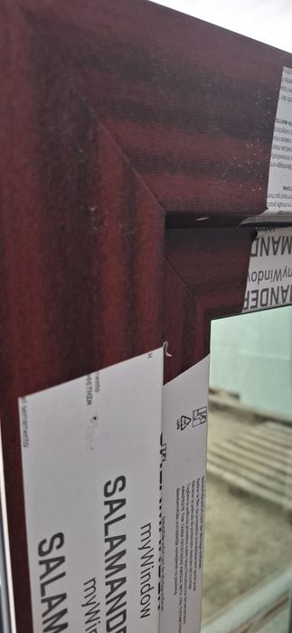 Okno PCV 1440/830 1stronny mahoń