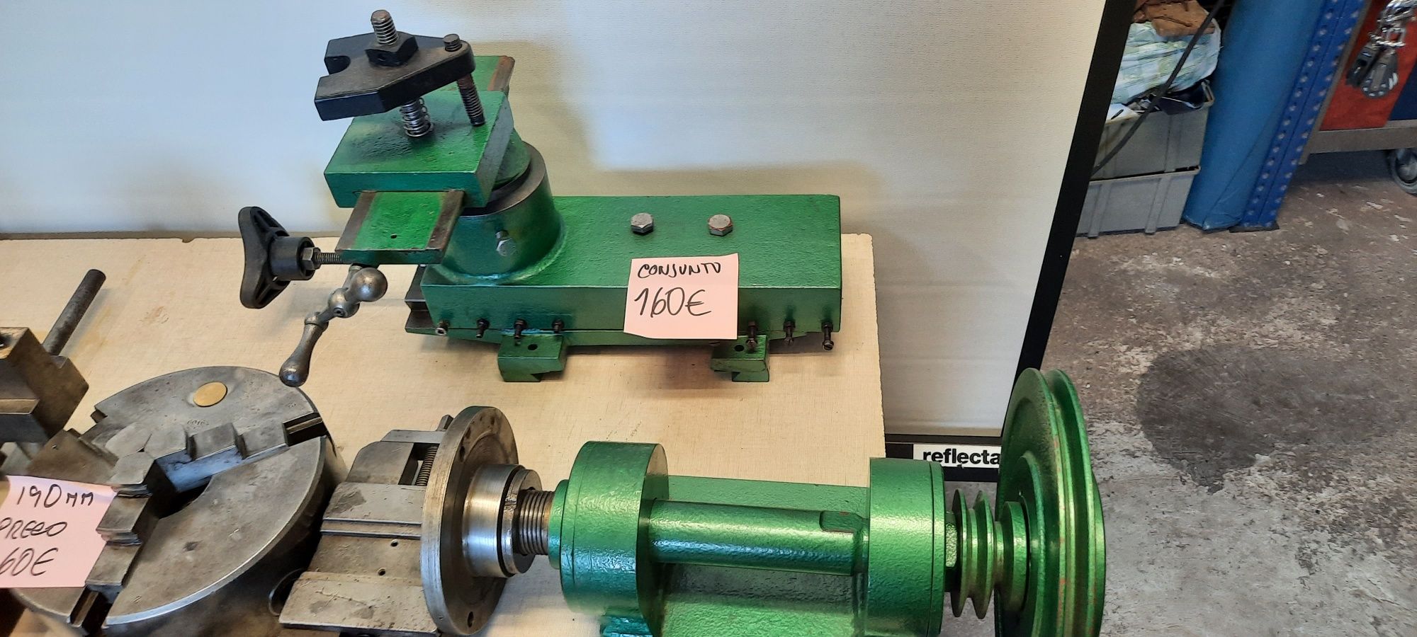 Material para metalomecânica, pinças para torno ou fresadora  etc