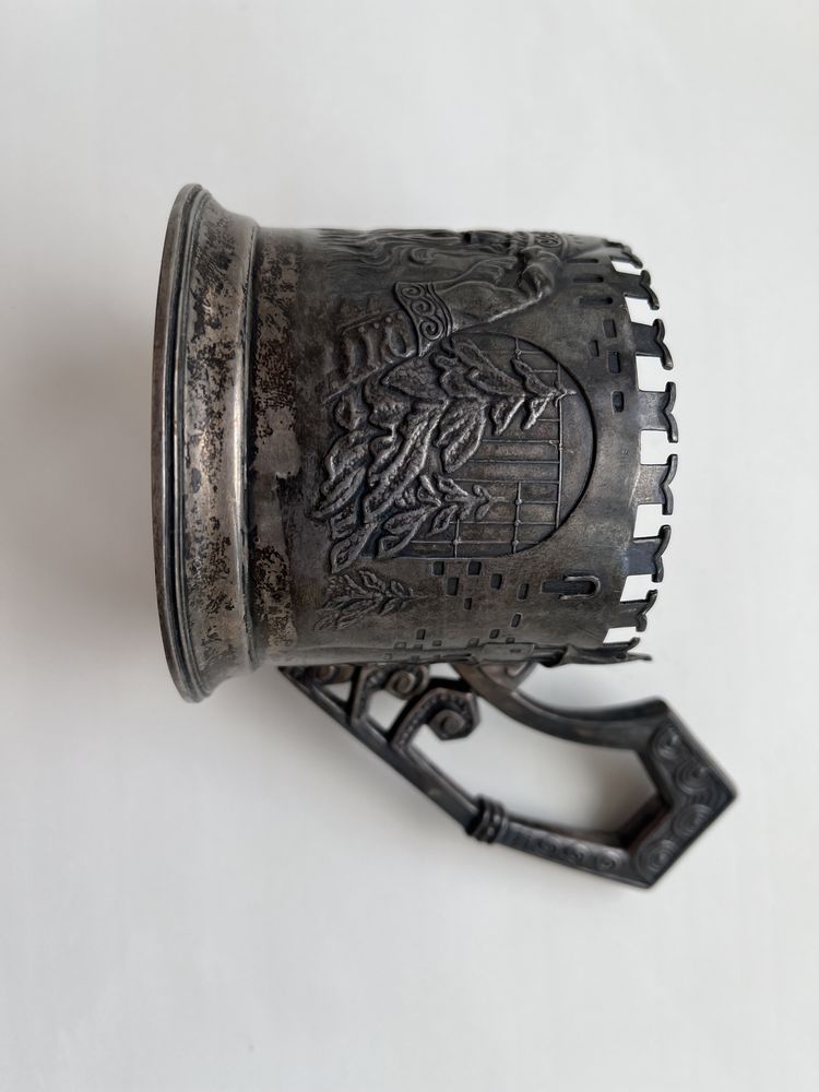 Подстаканник серебряный (Богатырь в дозоре)
