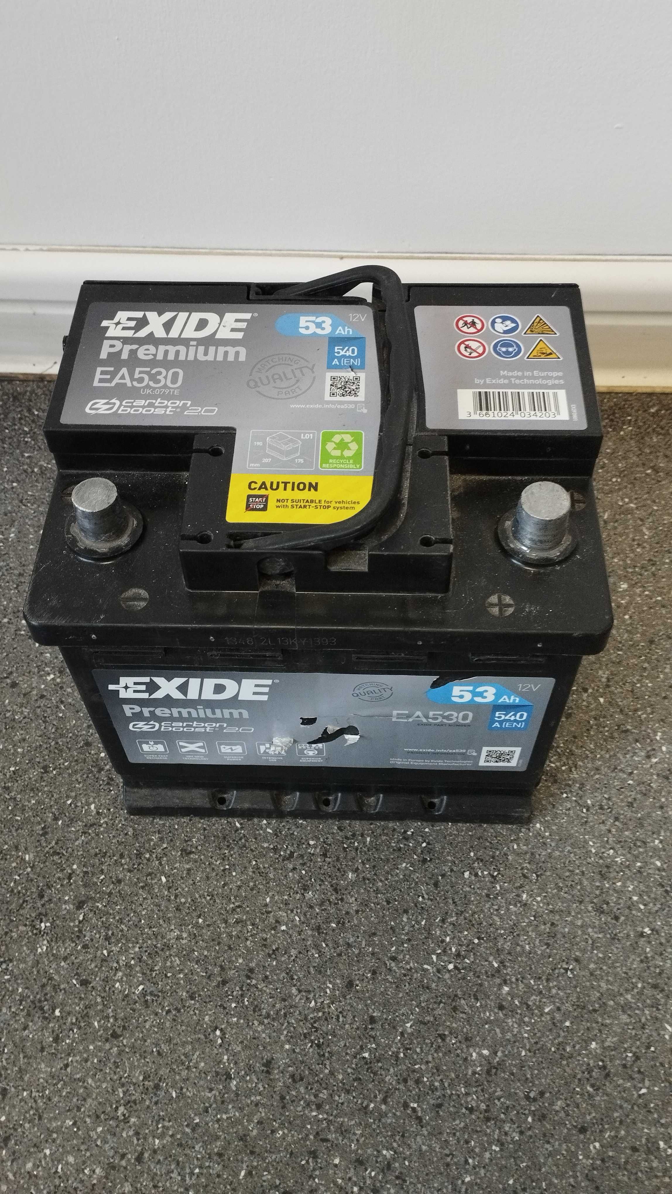 Akumulator EXIDE PREMIUM 53AH 540A (używany)