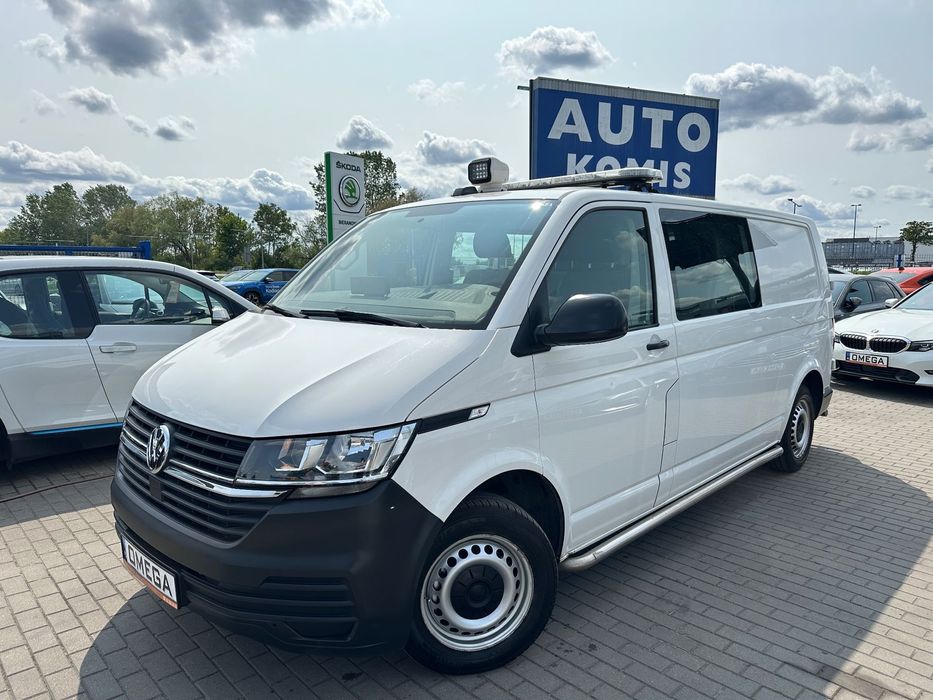 Volkswagen Transporter Brygadówka 5-osób DSG Automat Navi Android Auto Klima Skóra VAT 23%