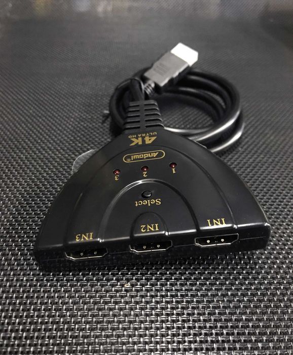 HDMI Switch 4K / HDMI Splitter 4k / Comutador HDMI 4K (3 portas em 1)