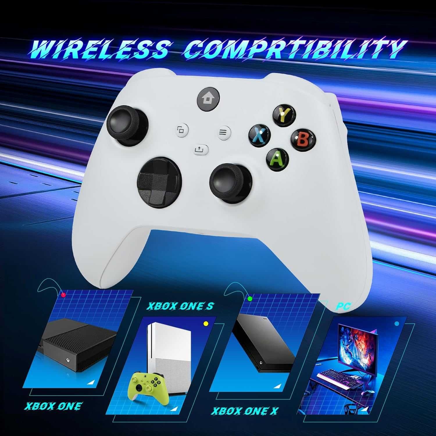 Lampelc Kontroler bezprzewodowy Xbox Series X&S/One/Elite/Win7/8/10/11