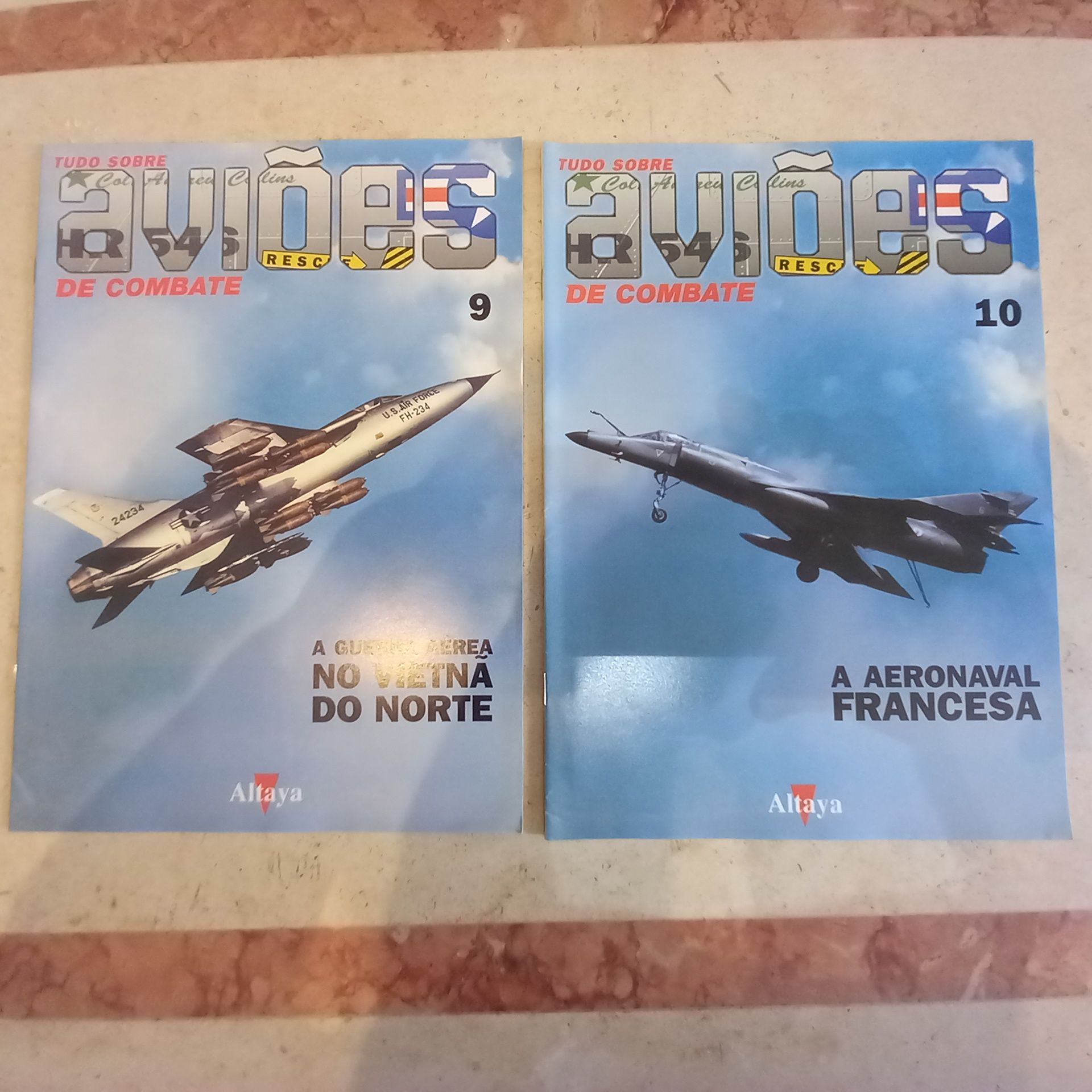Vendo 12 fascículos de Aviões de Combate a muito bom preço