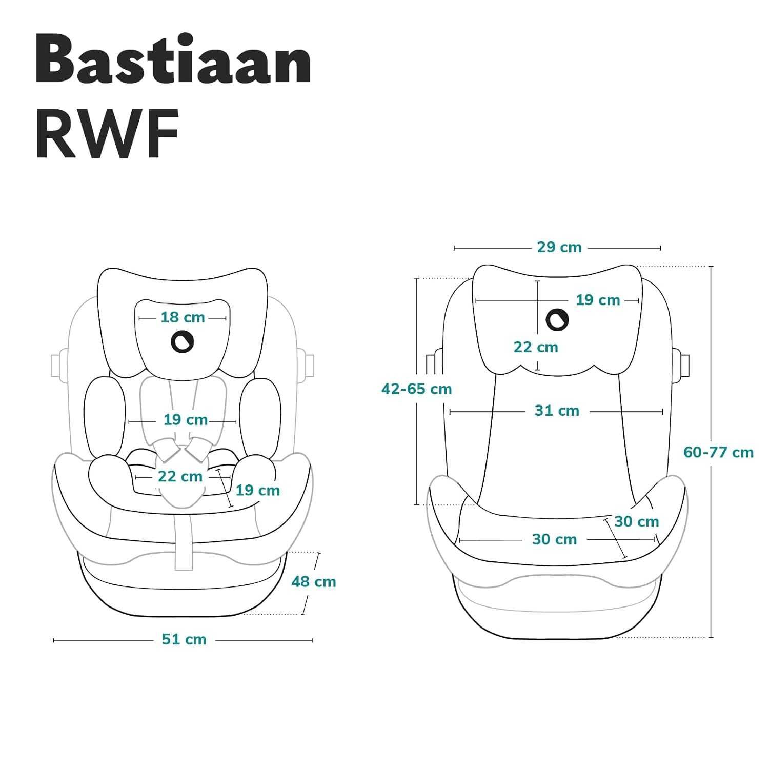 Fotelik obrotowy Lionelo Bastiaan 360° ISOFIX 0-36 kg Czarny/Beż NOWY