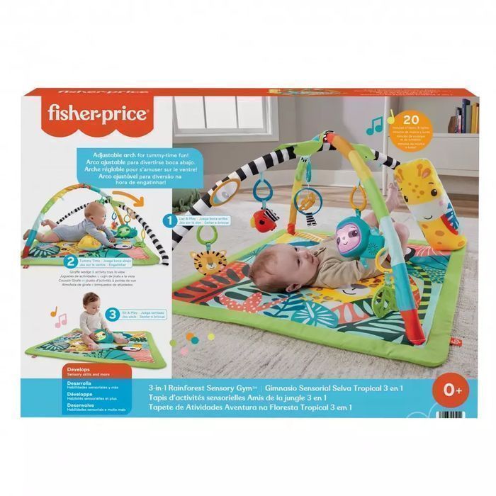 Fisher-Price. Hjw08 Mata Edukacyjna 3W1. Las Tropikalny
