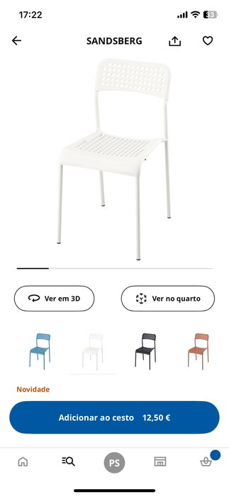 4 cadeiras ikea brancas