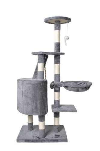 Drzewko dla kota 118 cm szare purlov