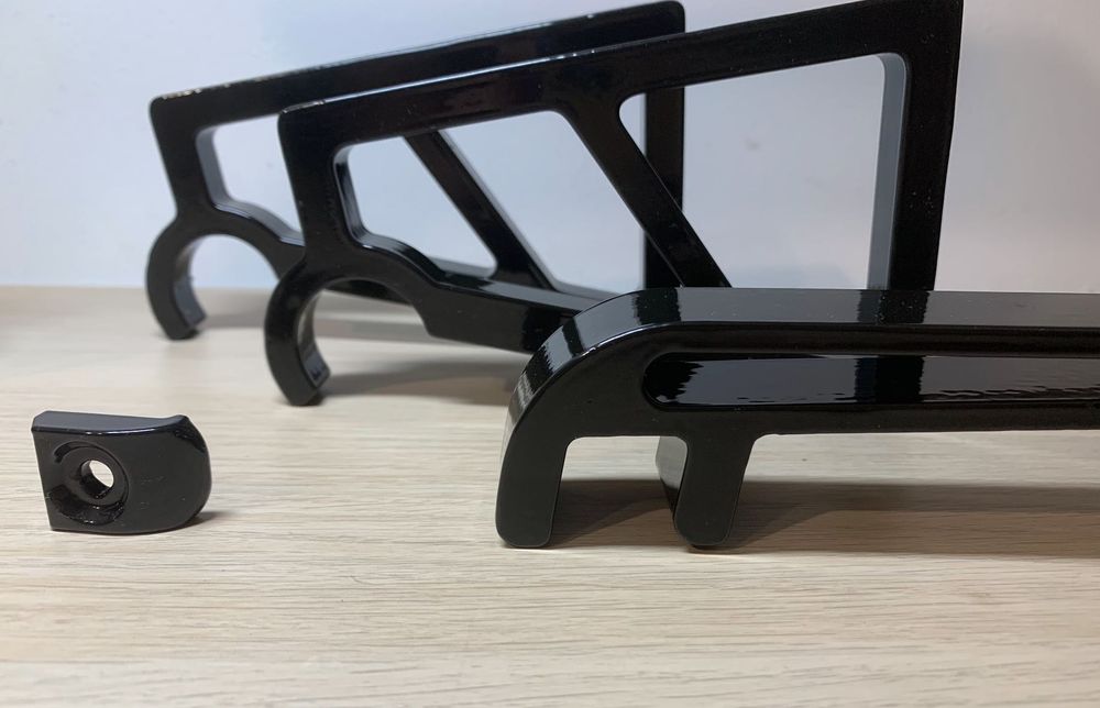 Zestaw wspornik podnóżka i oparcia + zapadka do wózka THULE połysk