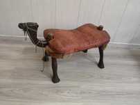 pufa koziołek vintage retro podnóżek 80x37x50 z głową