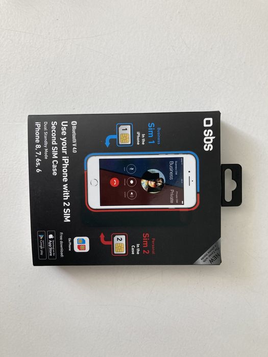 Capa iPhone 6, 6s, 7, 8, SE 2020, SBS Dual SIM Preta NOVA