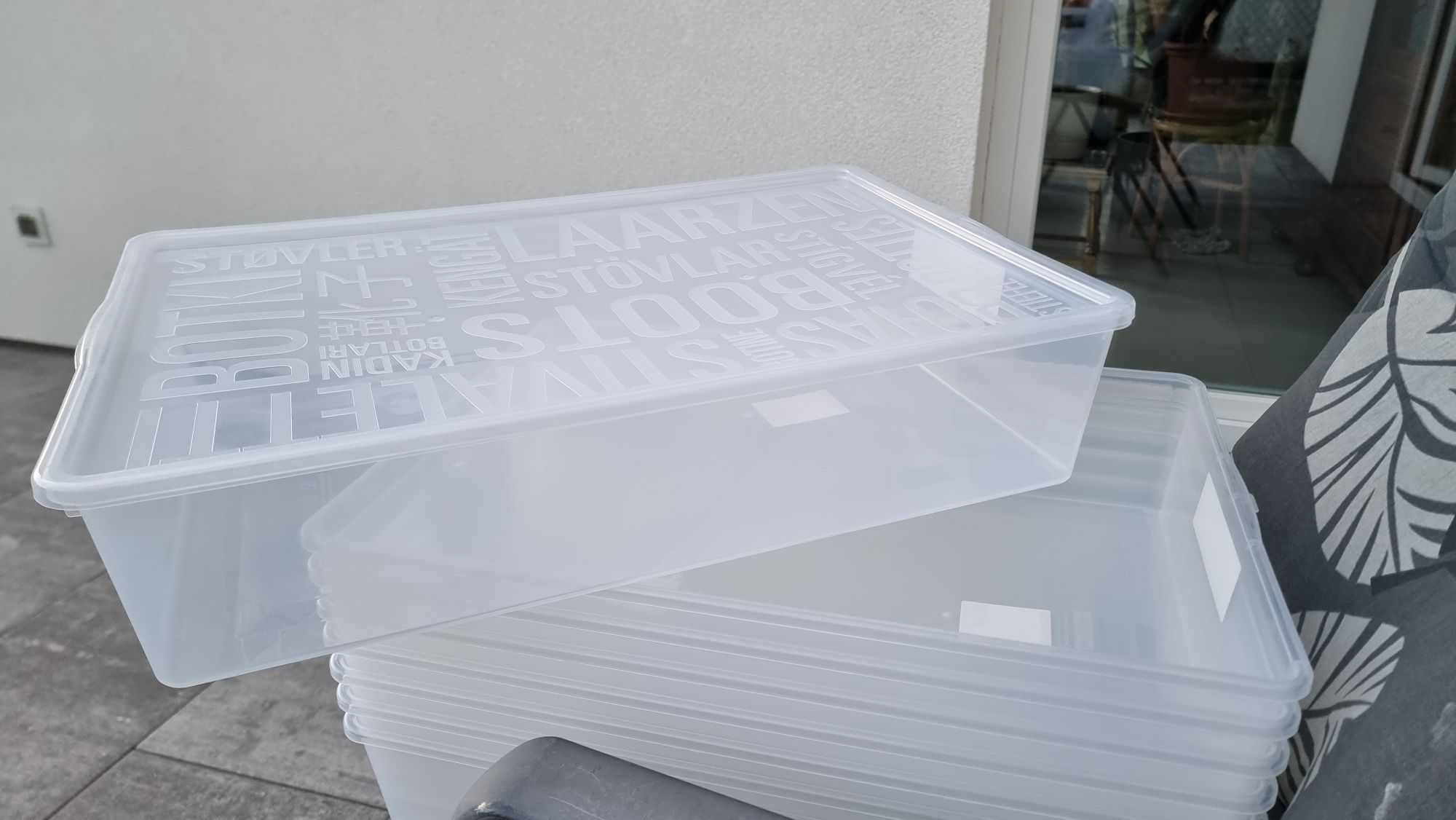 Duże pudełko na buty Plast Team kozaki do przechowywania