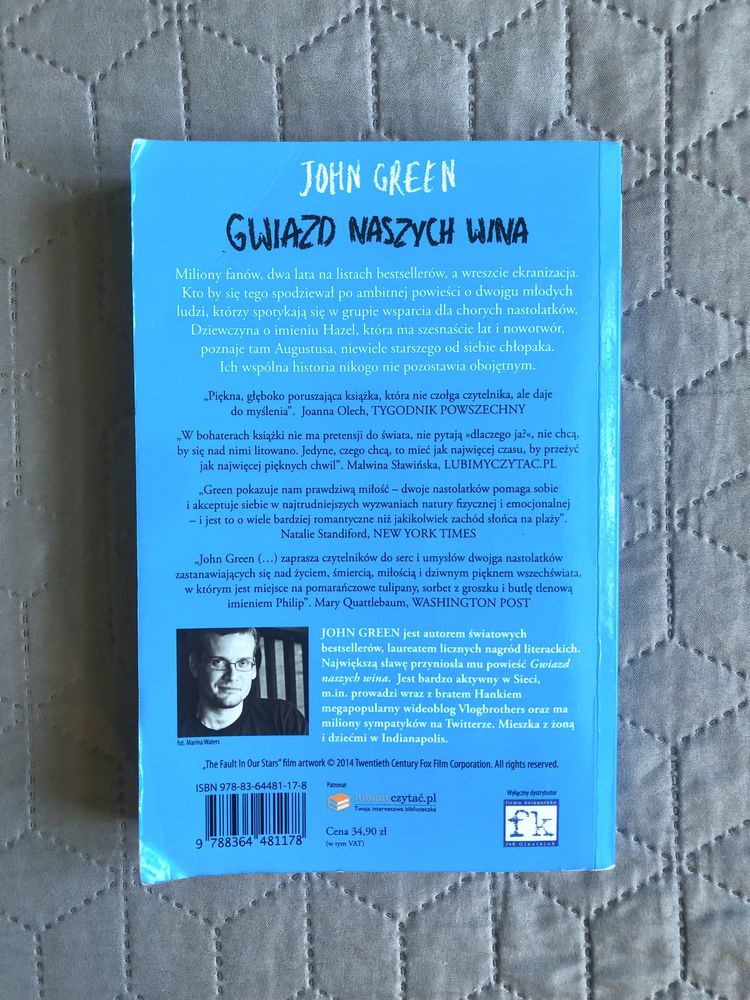 821. Gwiazd naszych wina. John Green
