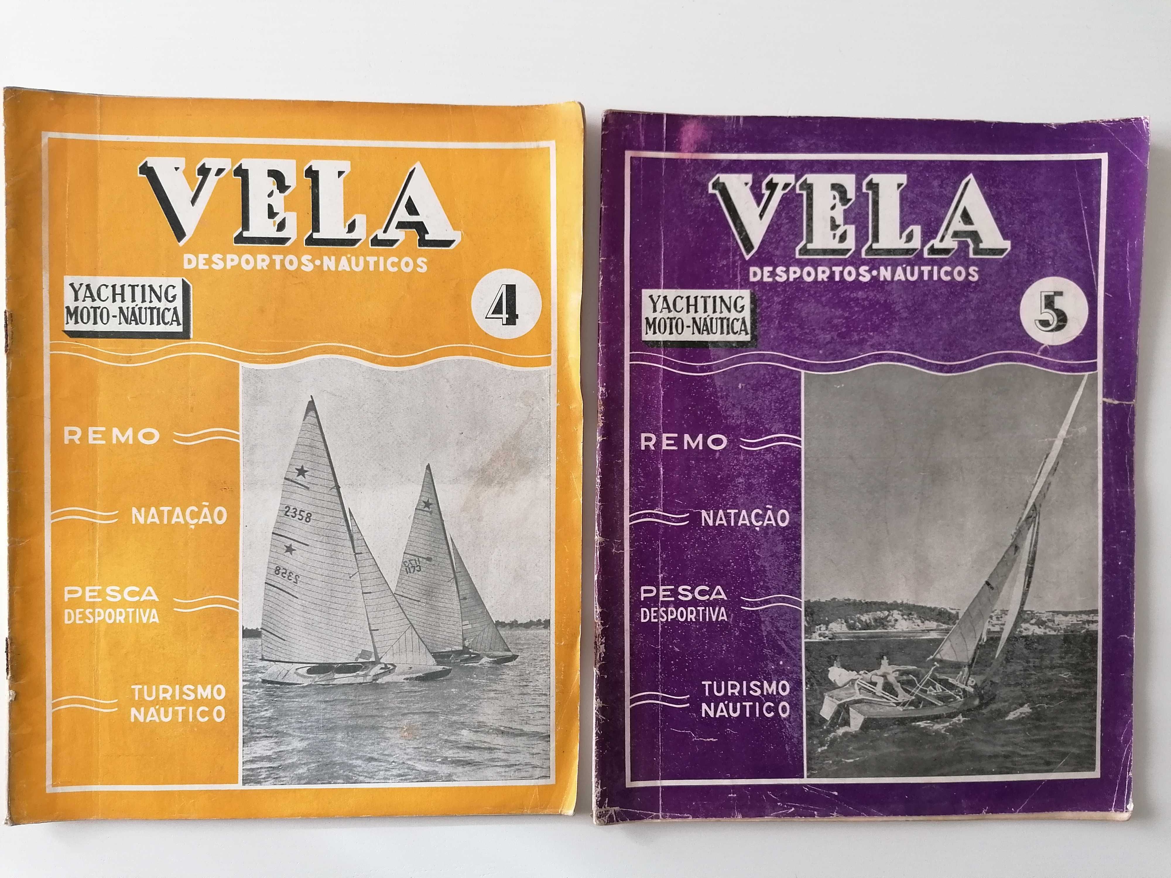 Revista Vela - desportos náuticos, iates - anos 40