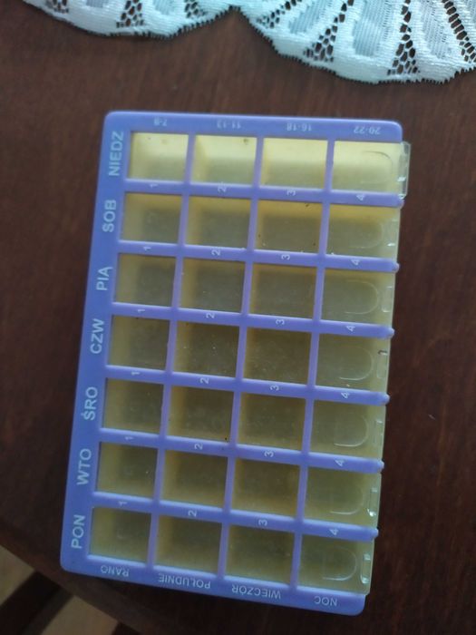 Kasetka na leki tygodniowa