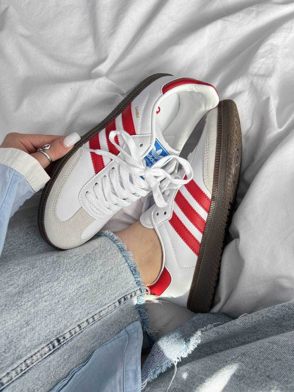 Жіночі кросівки Adidas Samba red (червоні)